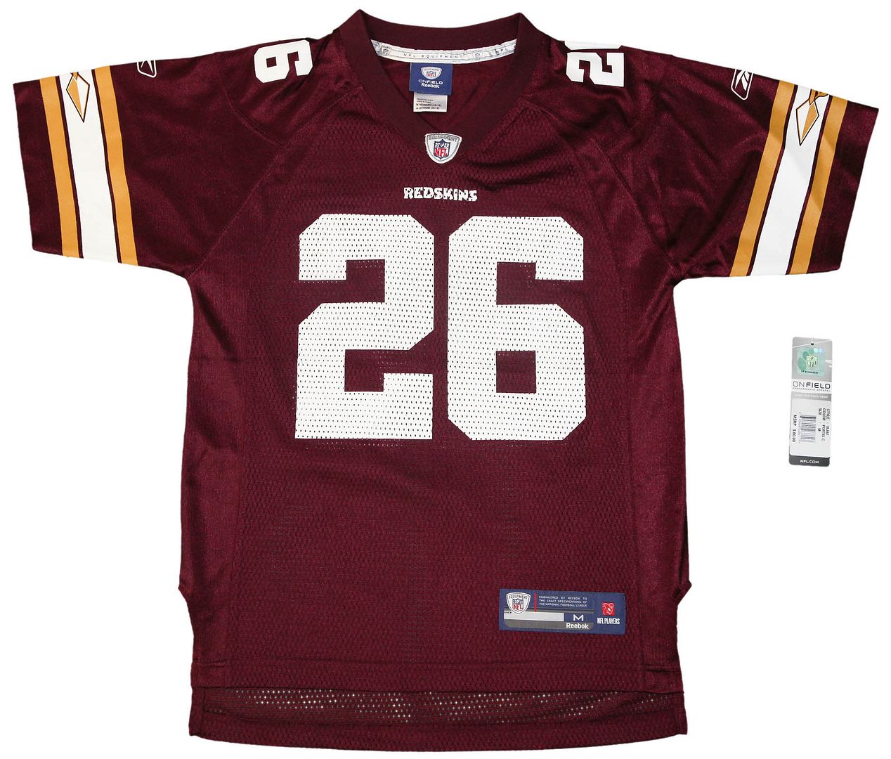 Youth sized NFL Washington Redskins 26 Clinton Portis Throwback