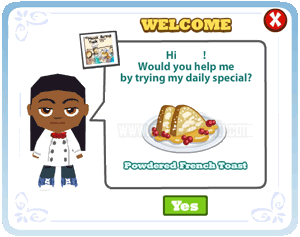 Neighbour Cafe World Game on Facebook Image